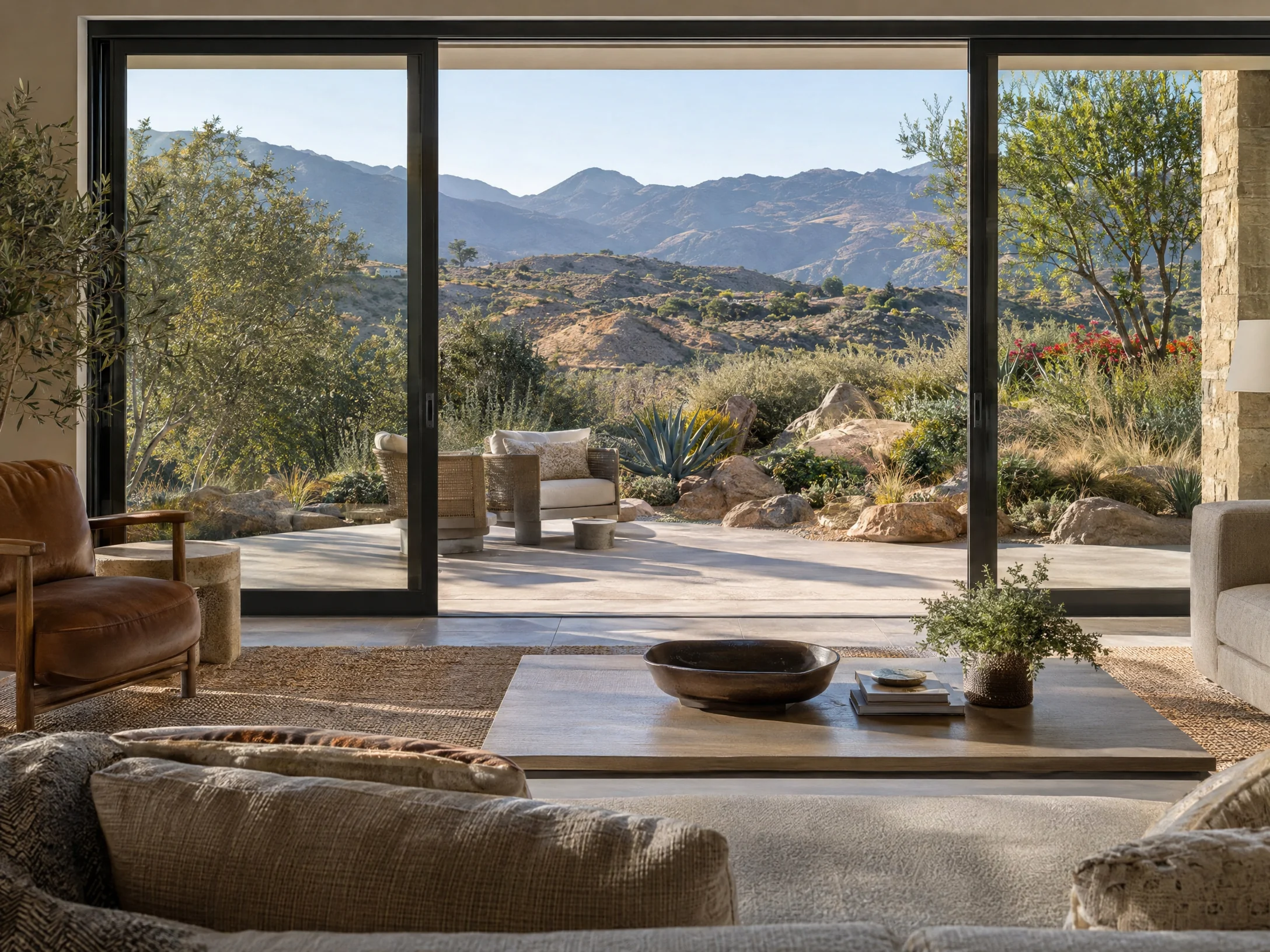 Illustrative homeowner scenario: patio transitions