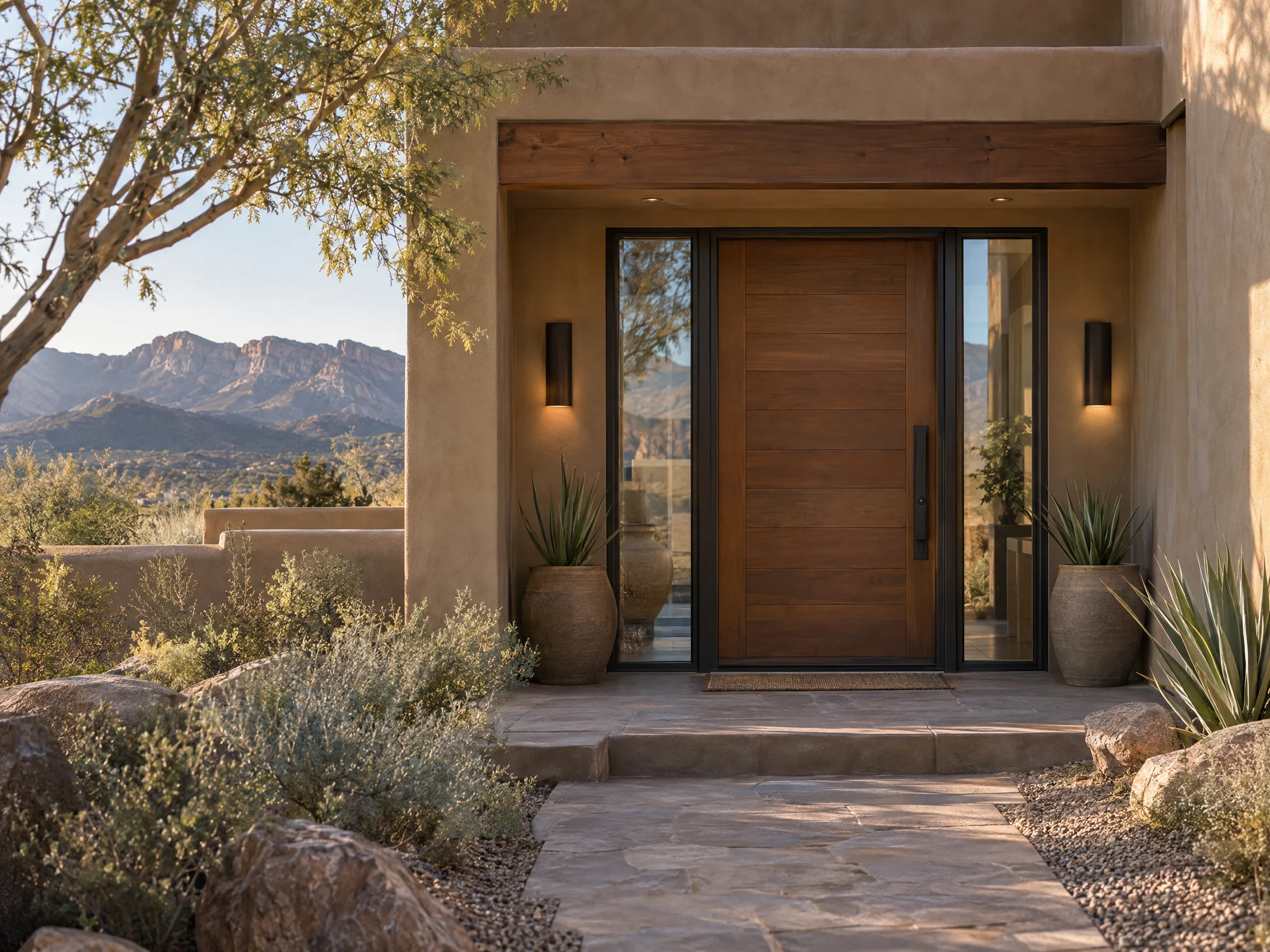 Illustrative New Mexico setting for door replacement